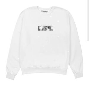 Taylor Swift The Eras Tour White Crewneck